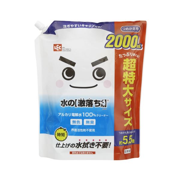 (まとめ) 水の激落ちくん詰替 2000mL 5セット