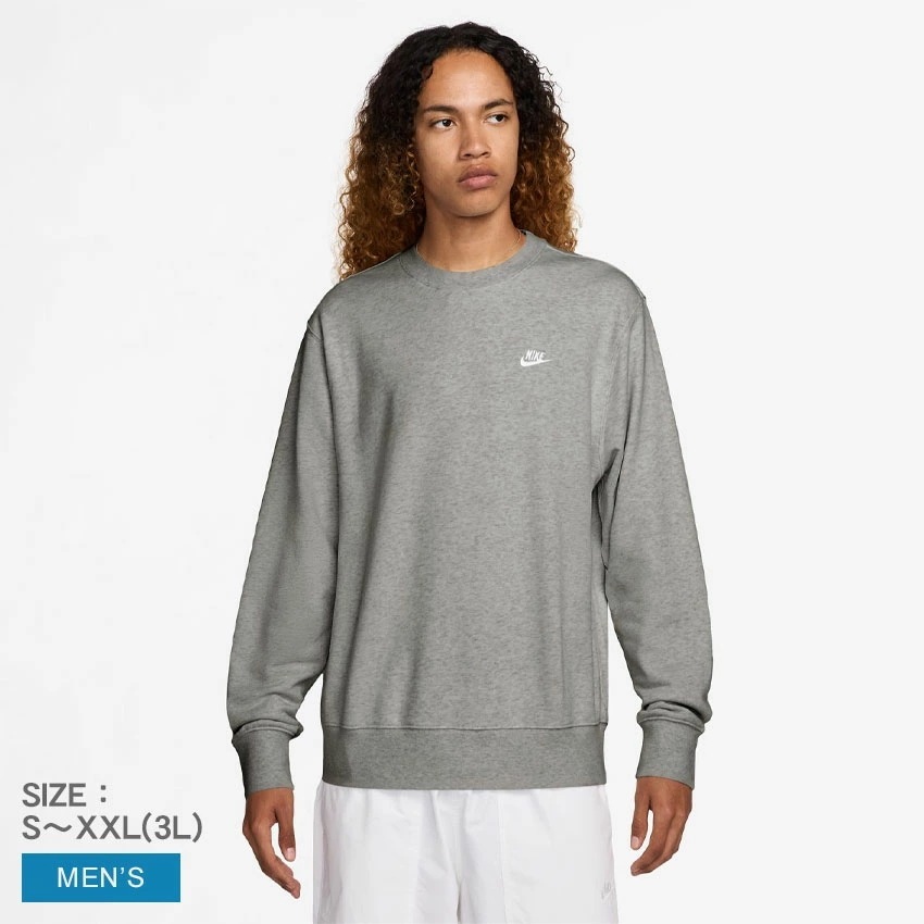 クラブ FT L／S クルー FN3889 メンズ ウェア ウエア トレーナー トップス ブランド ロゴ スポーティ 刺繍 刺しゅう カジュアル シンプル クルーネック 長袖