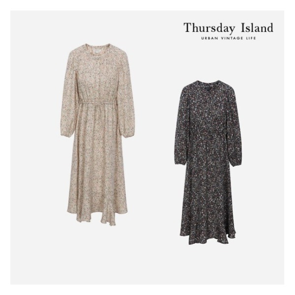 Thursday Island フローラル シャーリング ワンピース(T228MOP239W)その他 ワンピース・ドレス