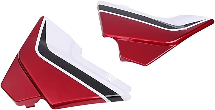 ホンダ用 サイドカバー 左右セット CB400SF VTEC SPEC3 NC39 NC42 REVO 等 汎用 社外品 レッドxホワイト(レッドxホワイト)