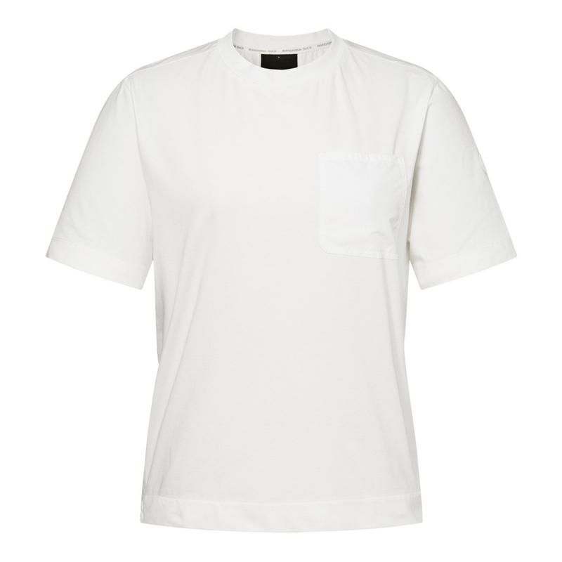 女性スリットラウンドハイブリッドTシャツ OPENING O9S09150