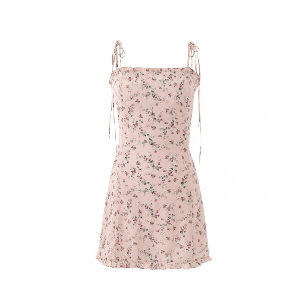 NOT YOUR ROSE フリルミニワンピース(ピンク)