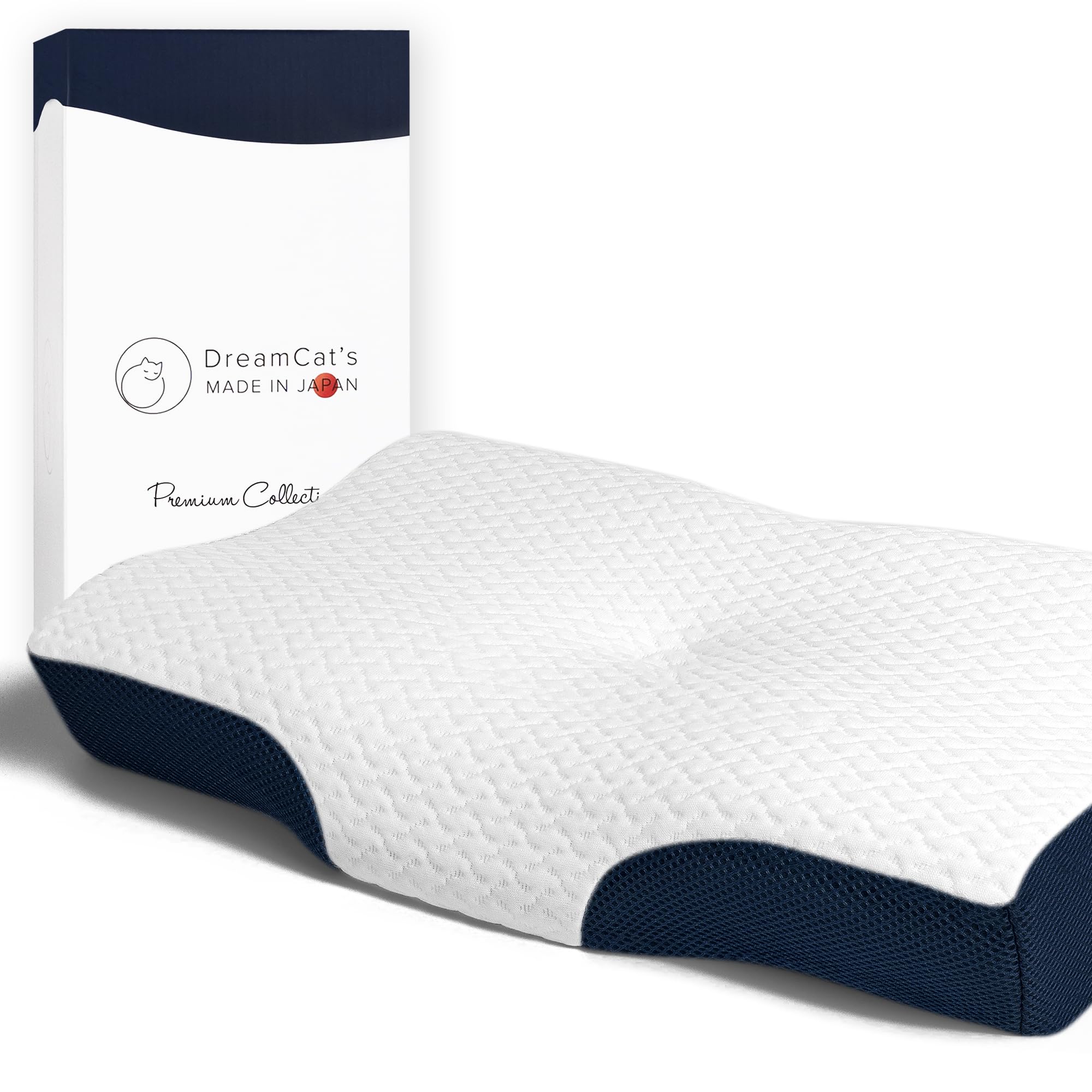 DreamCats 枕 低反発 日本製 まくら 首が痛くならない 高さ調節 仰向き 横向き プレゼント (ダークブルー) 7,899円