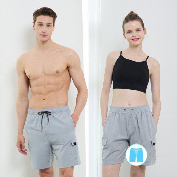 男女兼用カーゴビーチパンツ グレー BEM-X922G