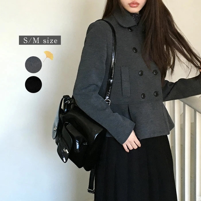 折り襟 ダッフルコート テーラードジャケット レディース 秋冬 無地コート OL オフィス コート 厚手 暖かい アウター レディースコート ミセス エレガント シンプル 春 秋 冬 通勤 通学 防風