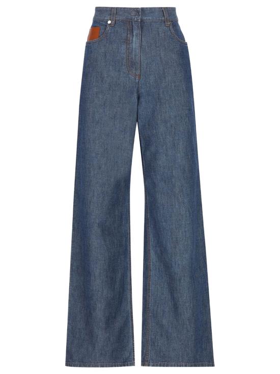 FENDI Women Denim Pants FLP863 AW8H F0QB0 NAVY