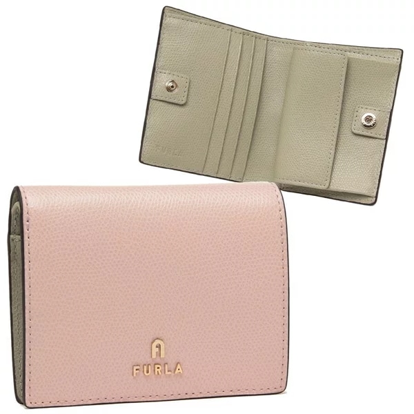 二つ折り財布 カメリア ピンク レディース WP00304 ARE000 4057S