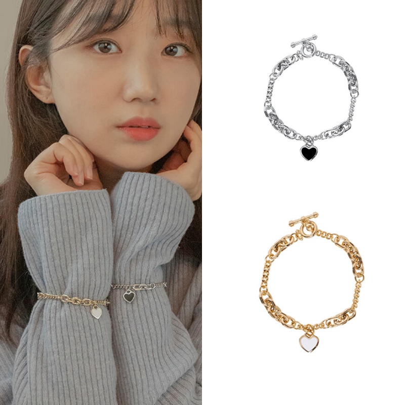 [セレブが愛するカスタムジュエリー]ハートコインブレスレット デイリーアクセサリー 韓国ファッションブレスレット