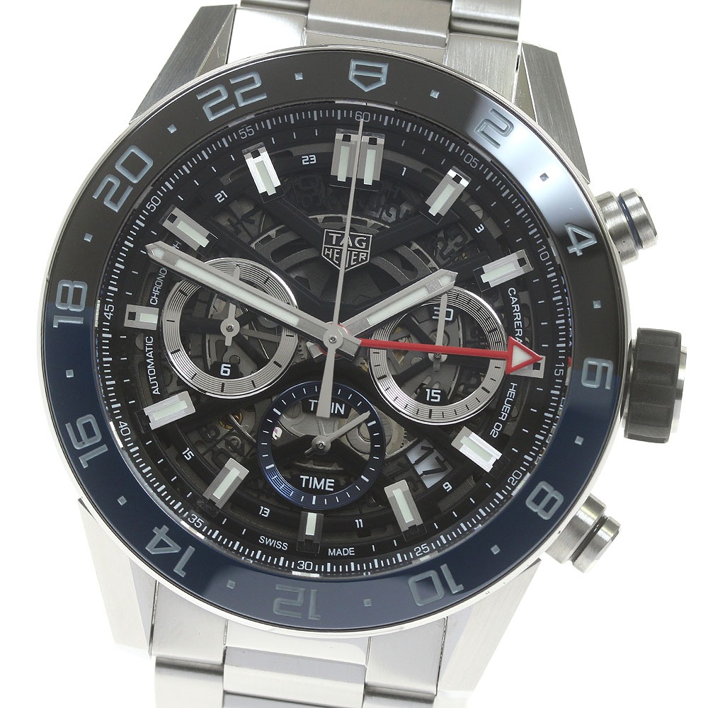タグホイヤー TAG HEUER CBG2A1Z カレラ キャリバーHeuer02 GMT クロノグラフ 自動巻き メンズ _842155【中古】