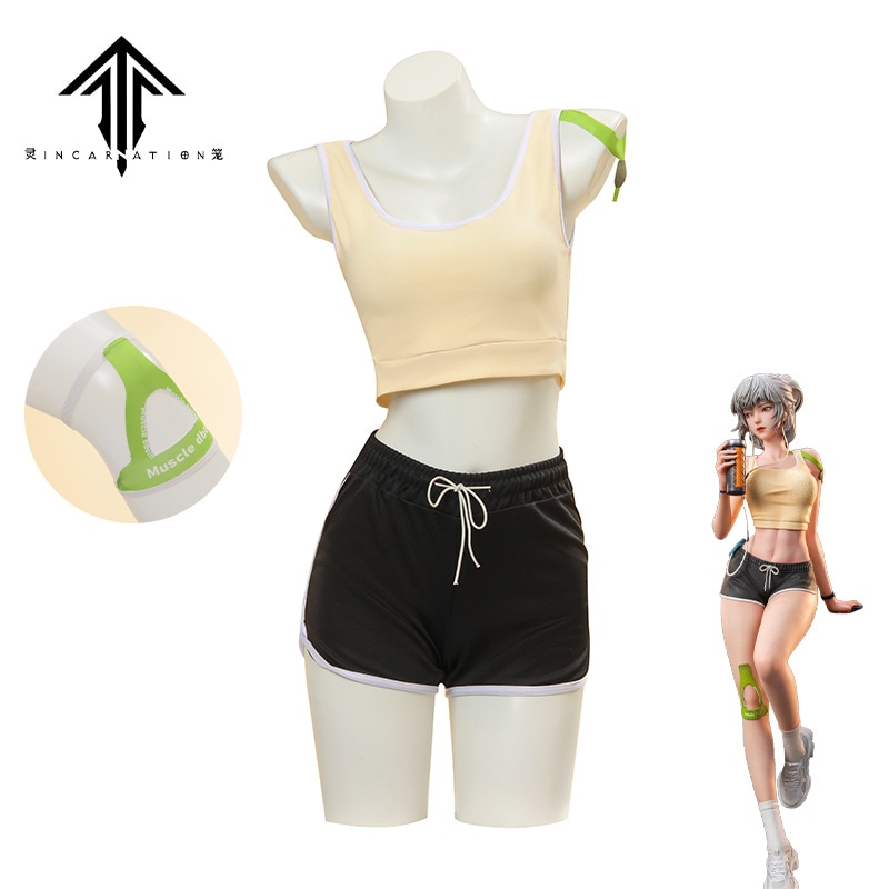 霊籠cos服霊籠2白月魁運動常服カジュアル白月魁cos服白ボス二次元