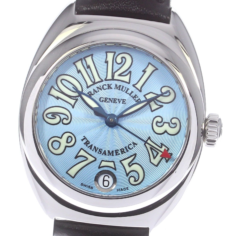 訳あり フランクミュラー FRANCK MULLER 2000L トランスアメリカ デイト オートクォーツ レディース _773866【中古】