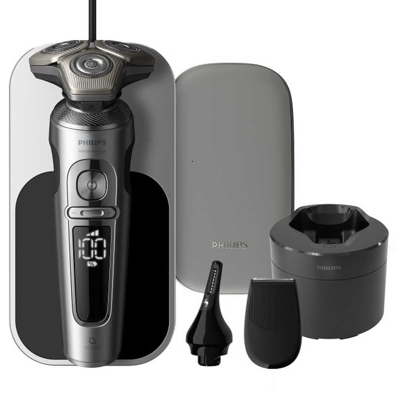 フィリップス　PHILIPS　電気シェーバー S9000シリーズ ［回転刃 /AC100V-240V］ クローム　SP9885/36 32,057円