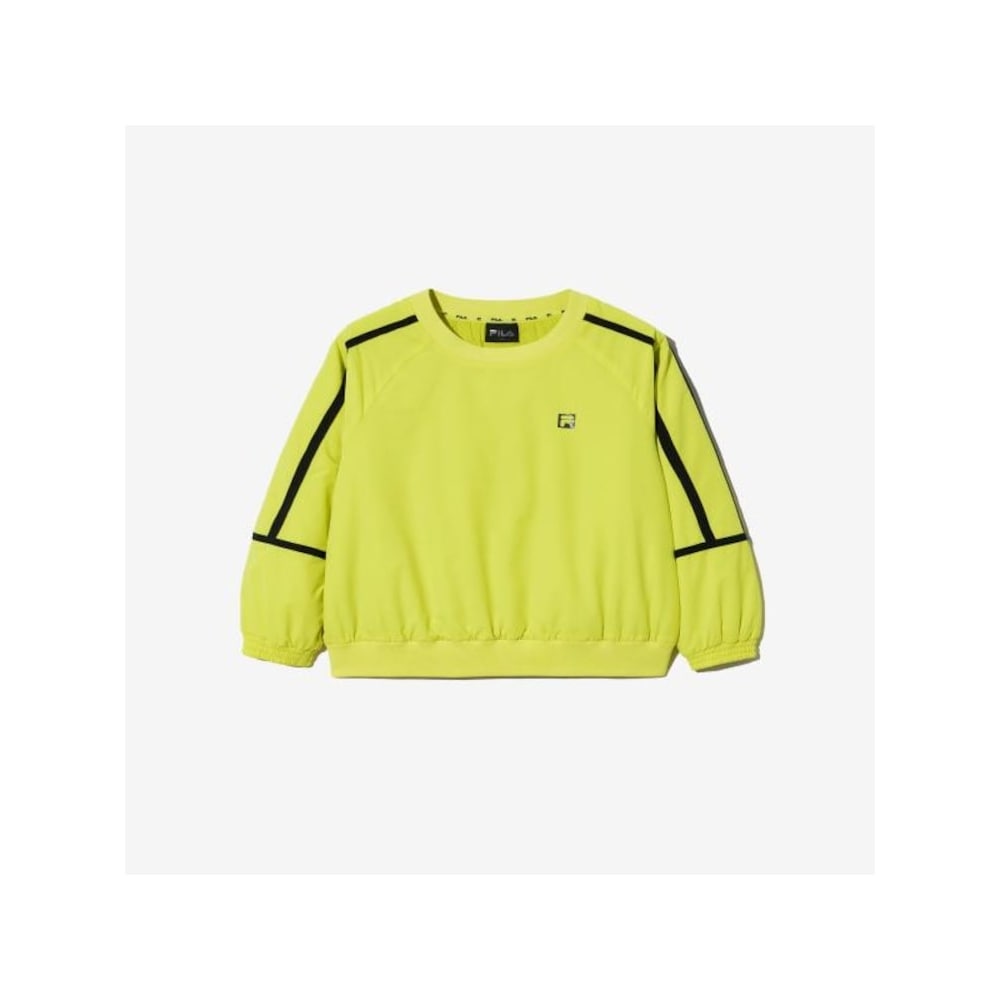 [FILA KIDS] PF ウォームアップウーブンパッド入りスウェットシャツ (FK2WTG4302M_LGN) Q0ZFK2WTG4302MLGN