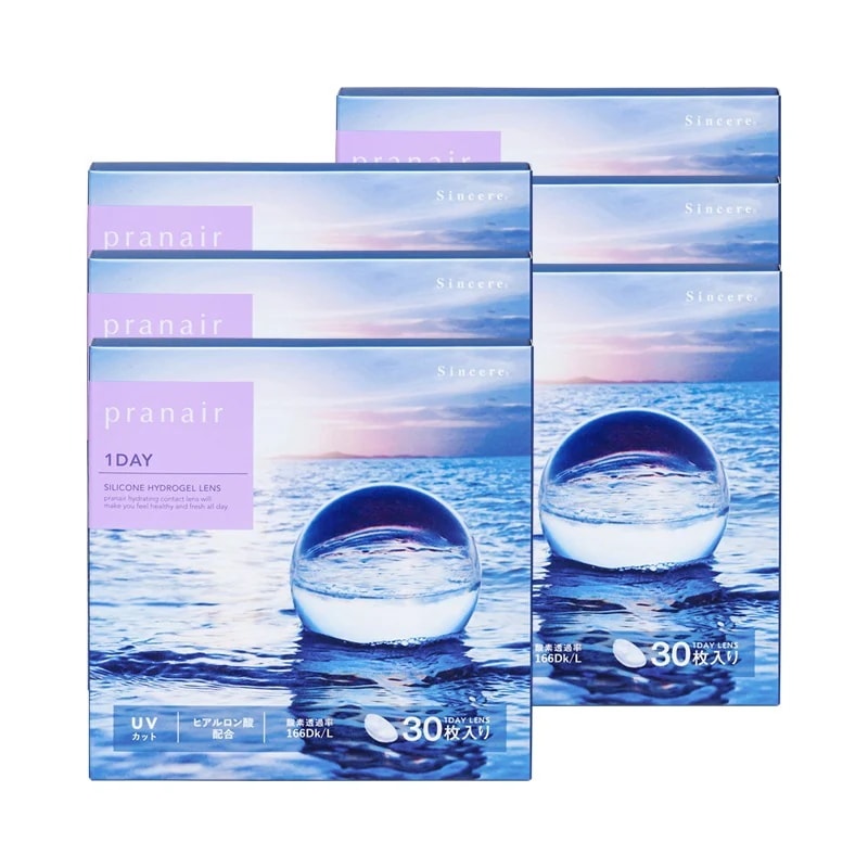 30枚入 [ 6箱 ] プラネア ワンデー シリコーンハイドロゲル クリアレンズ シンシア