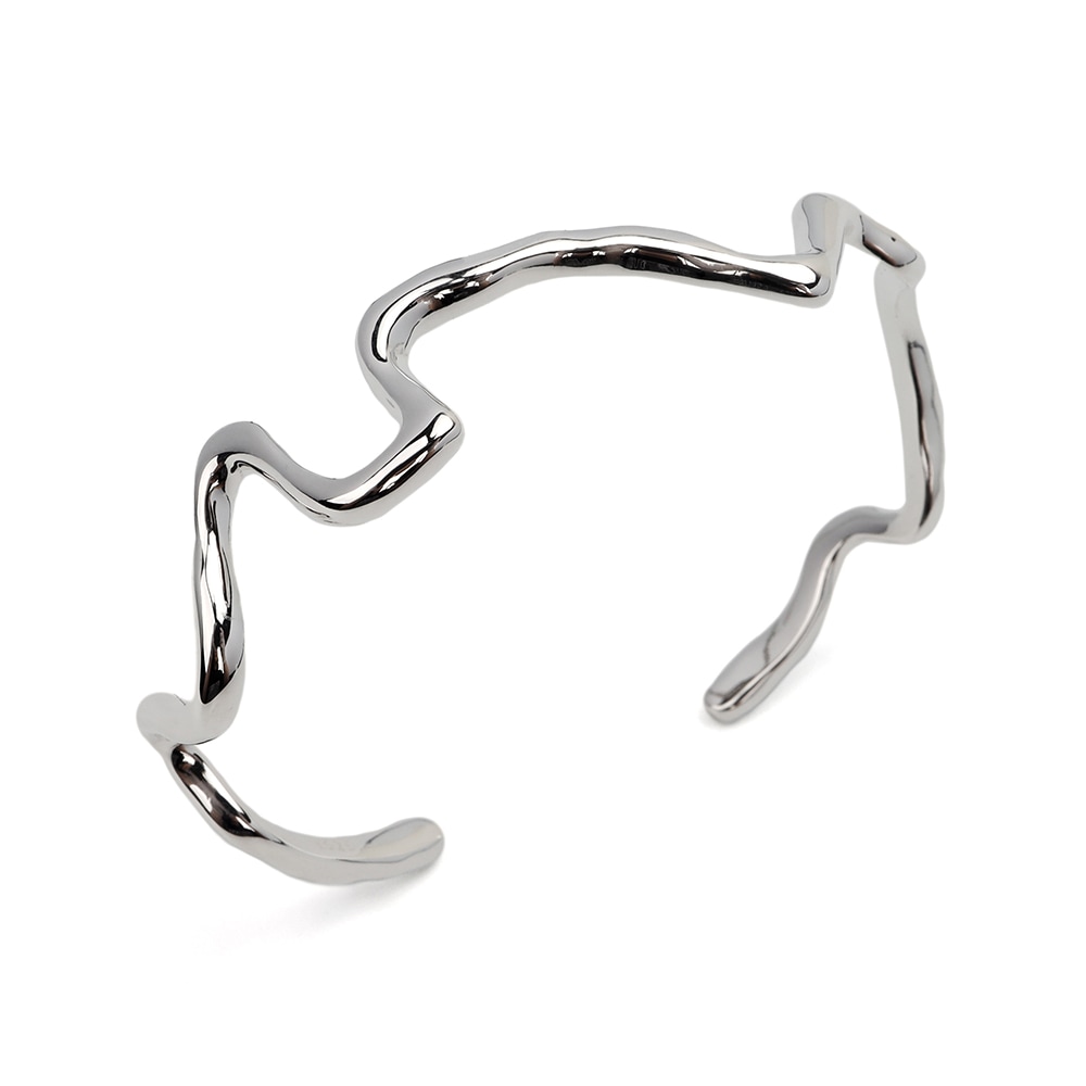 シルバー925 不規則バングル [cb111]