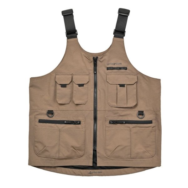 通年 UNJ-129 ライドギアベスト メンズ・レディース ブラウンベージュ Lサイズ UNJ-129/BROWN BEIGE/L