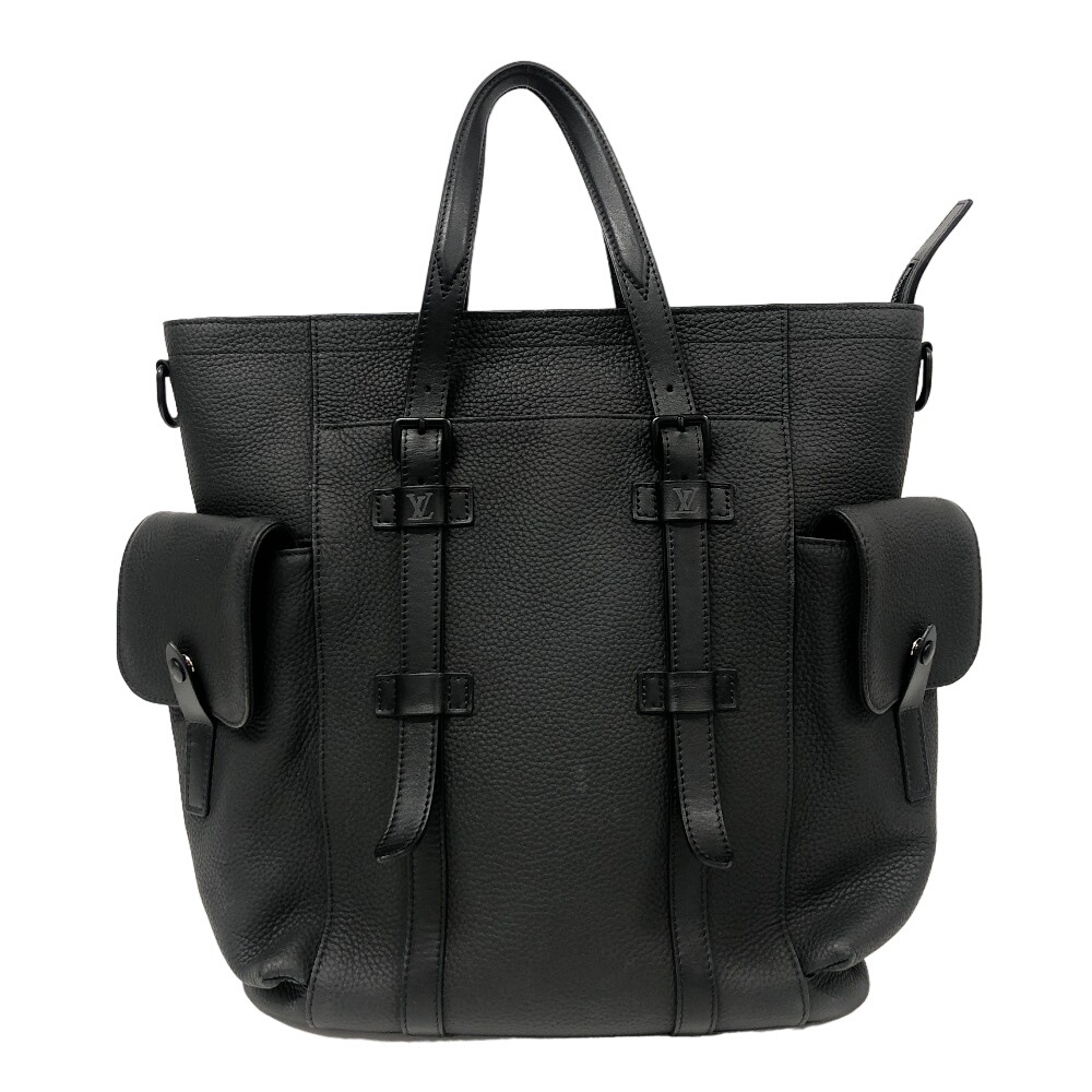 M58479 リストファートートバッグ トリヨン レザー トートバッグ ブラック メンズ ブランド