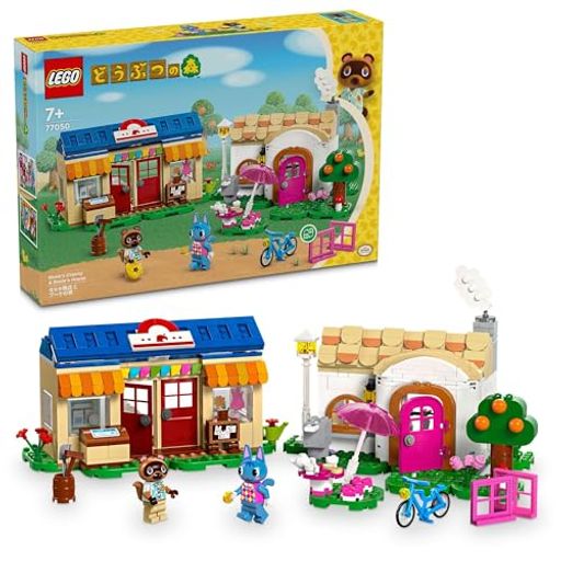 レゴ(LEGO) どうぶつの森 タヌキ商店 と ブーケの家 おもちゃ 玩具 誕生日 プレゼント ブロック 女の子 男の子 子供 7歳 8歳 9歳 小学生 ゲーム ごっこ遊び おままごと 77050