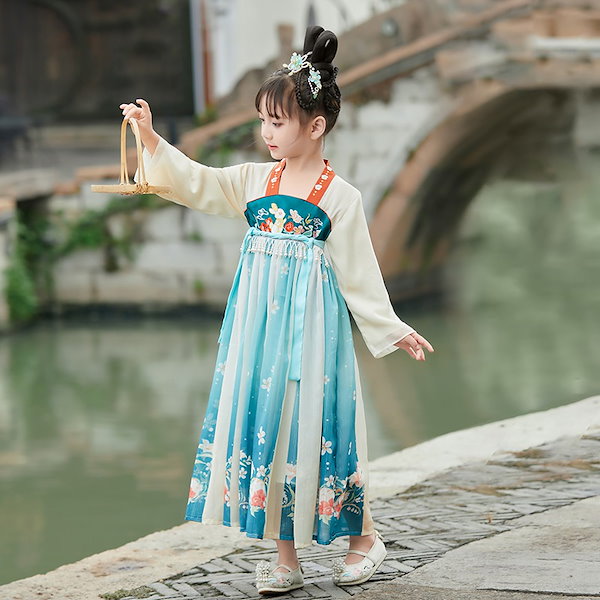 Qoo10] 女の子韓服子供韓服秋新中国風子供服古代衣