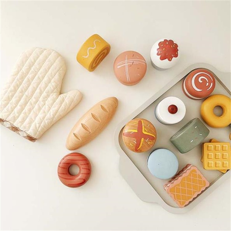 早い者勝ち 子供用おもちゃ 台所 洋食 誕生日プレゼント 甘いもの ケーキ 菓子 おもちゃ 子供 ままごと 知育用品 焼き菓子 木質 3-7歳