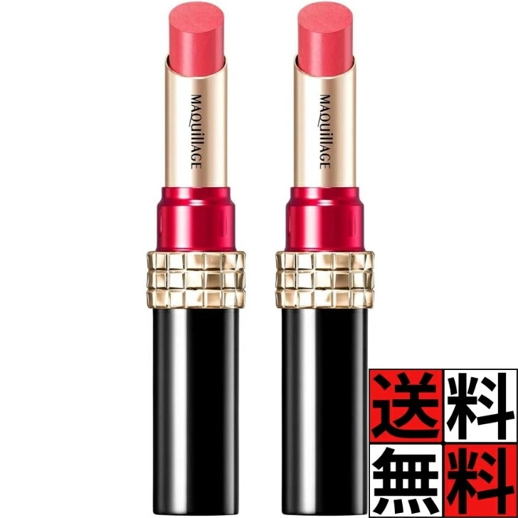 マキアージュ 口紅 ドラマティックルージュ NPK340 ピュアチャーミング スティック ツヤ 仕上がり 持続 保湿 美容成分 色 ふっくら 明るめ イエローベース 化粧品 メイク MAQUILLAG