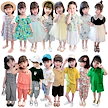 韓国ファッション子供服女半袖ワンピース/ミニスカート/Tシャツ+ズボンセットアップ（80-140）