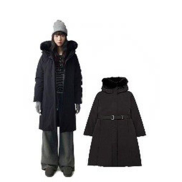 女性ポリロングフードジャンパー10540-110-817-69AB-SH