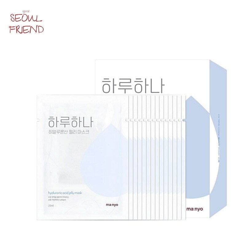 [1+1] ハルハナ ヒアルロン酸 ゼリー マスク 25ml 14枚 2個