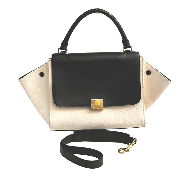 セリーヌ トラペーズ 2WAY バッグ ハンドバッグ ショルダーバッグ レディース 【中古】