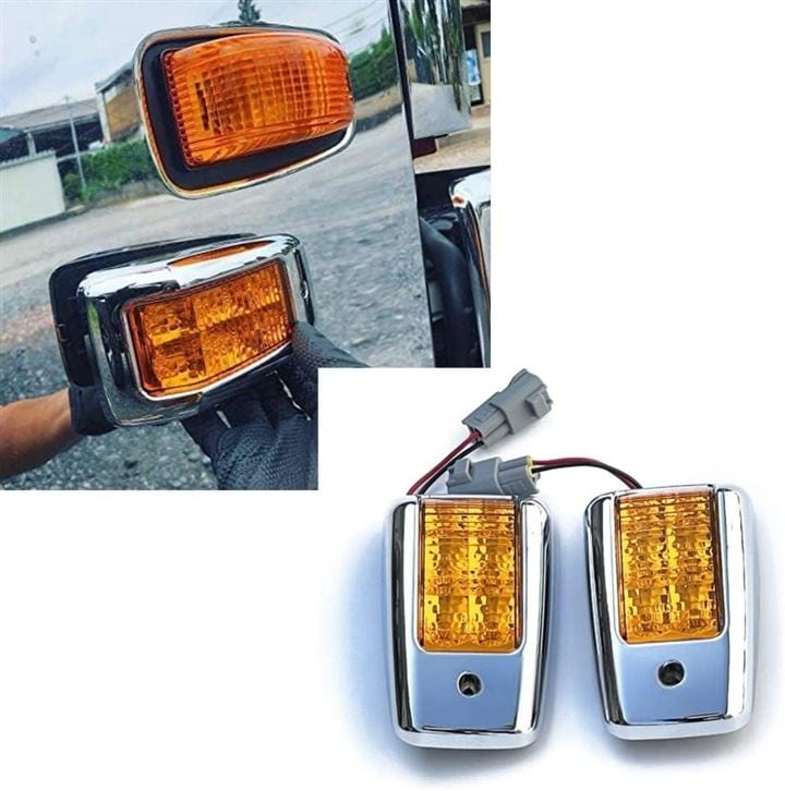 日野 ひのう NEWプロフィア レンジャープロ 大型プロフィア 4tレンジャー メッキ ドアサイドマーカー LED仕様 ライト 左右セット ドアサイドウインカーランプ テラヴィ 外装 6,519円