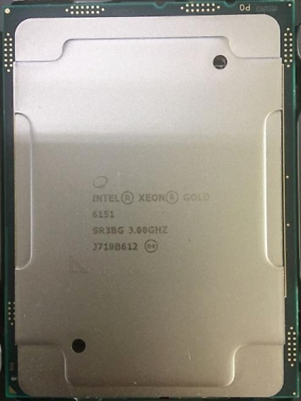 Intel Xeon Gold 6151 18C 3GHz 3.4/3.7GHz 24.75MB 205W DDR4-2666 11,435円