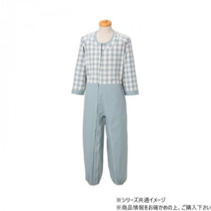 制菌介護用つなぎ(フルオープン型) LL グリーン 322821 U0538