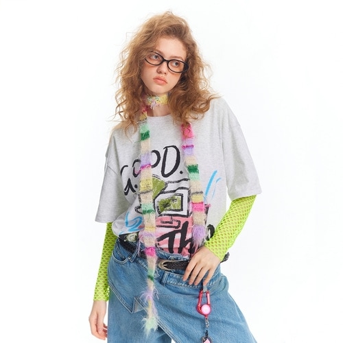 【2色】220gコットンオーバーフィットベーシック半袖Tシャツ