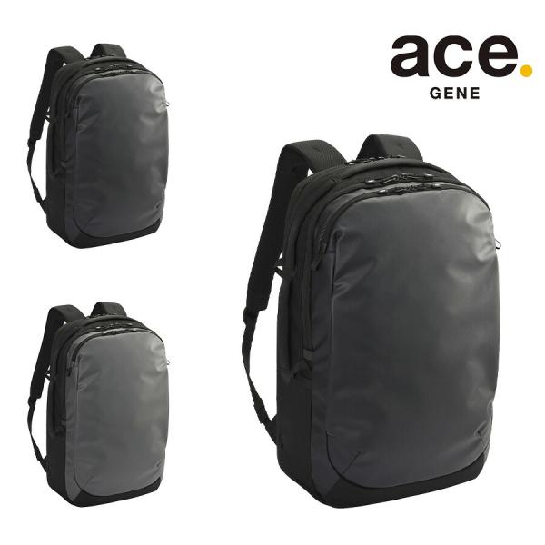 【ace.GENE】 68324 ラグレンティス リュック 29-37L バックパック 拡張機能搭載 ビジネス 通勤 軽量 A4 かばん カバン 鞄 ユニセックス ギフト ブラック