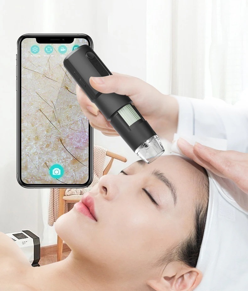 【送料無料】[XJ]Wifiデジタル顕微鏡1000倍拡大対応肌チェック/生物観察/細かい部品チェック実験に日本語説明44
