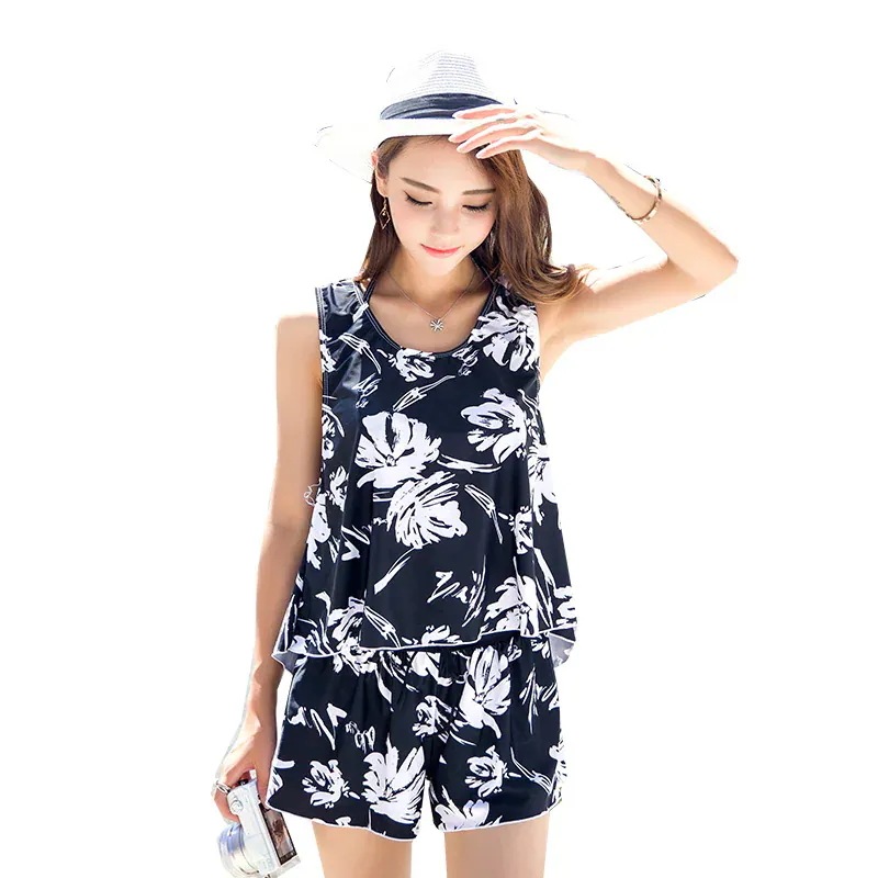 【急速出荷!】1つ買うと10個豪華4点セットナイトプールにも映える水着 タンキニ レディース ワイヤービキニ タンクトップ