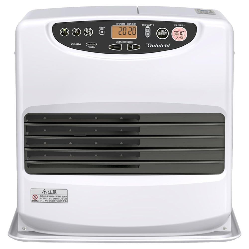 ダイニチ (Dainichi) 石油ファンヒーター (木造15畳まで/コンクリート20畳まで) Lタイプ ム－ンホワイト FW-5624L-W