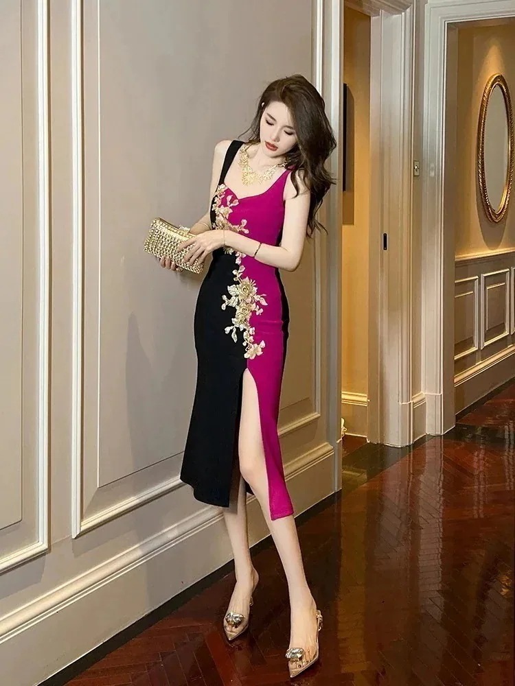 【JY.上品】 ワンピース フォーマル パーティードレス キャバドレス 着痩せ 大人 チャイナドレス 同窓会 披露宴 卒業式 結婚式 演奏会 ウェディング 成人式 正式 132 二次会 発表会