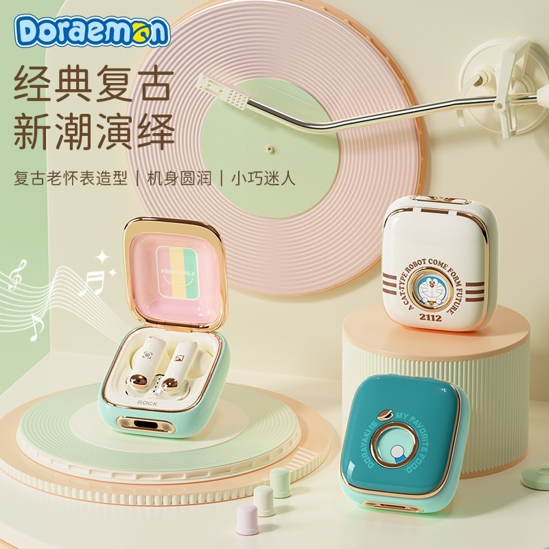 ドラえもんソースの耳に入るワイヤレスステレオスポーツドラえもんレトロTWS Bluetoothイヤホン