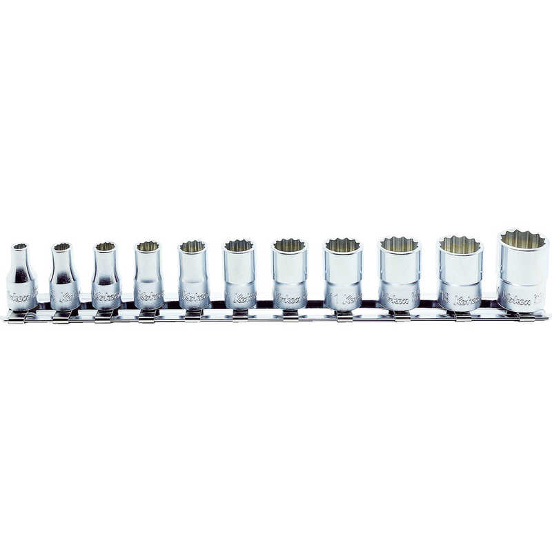 山下工業研究所　コーケン 6.35mm差込 12角ソケットレールセット 11ヶ組　RS2405M/11