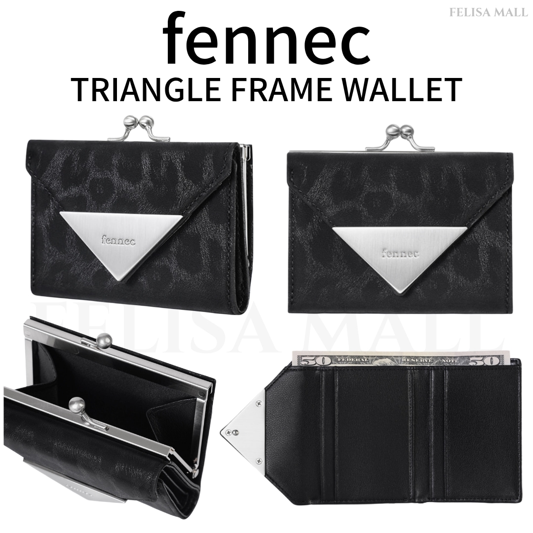 [FENNEC] TRIANGLE FRAME WALLET LEOPARD 人気 韓国財布