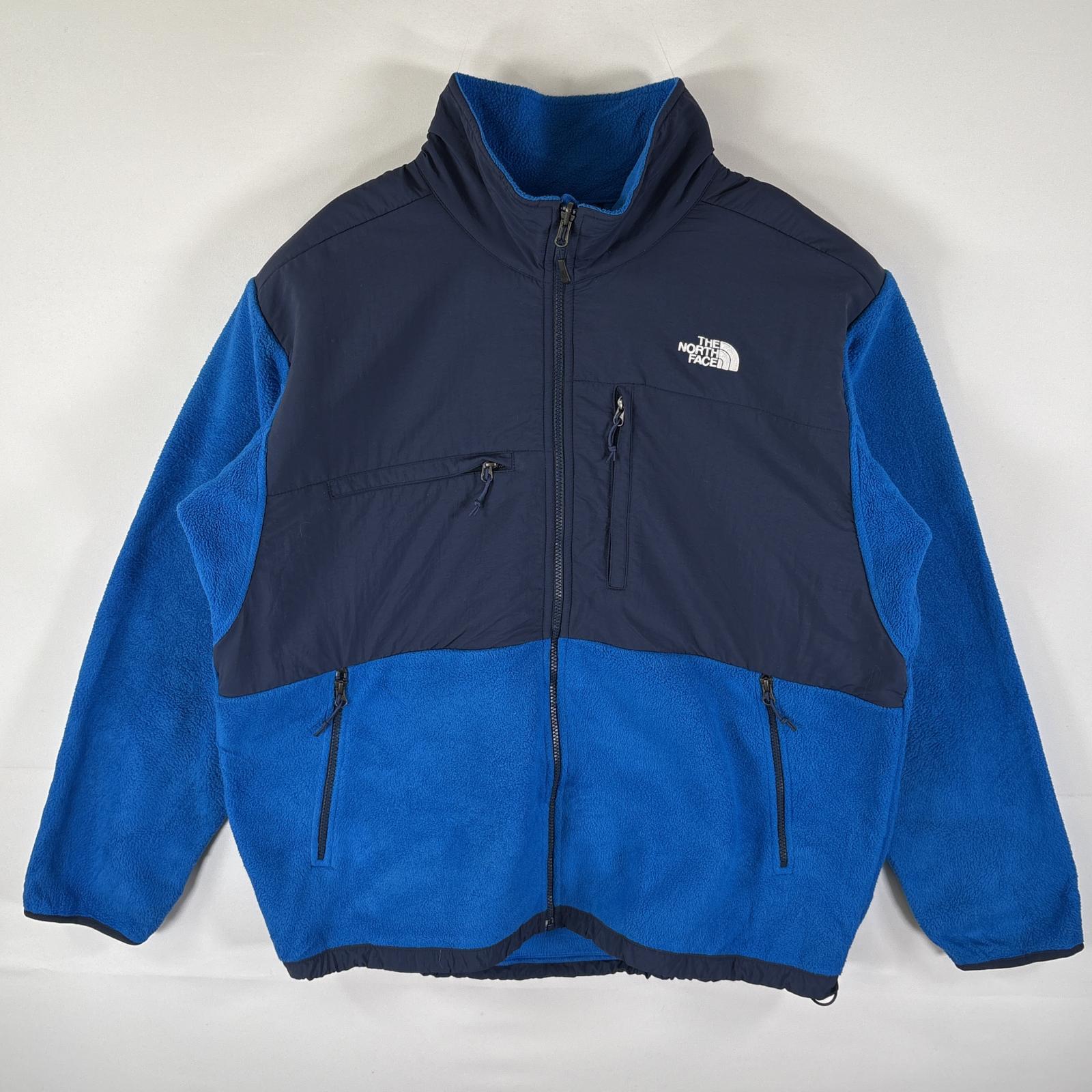 古着 デナリジャケット フリース ナイロン フルジップ POLAR TEC 大きいサイズ XXL ブルー メンズ