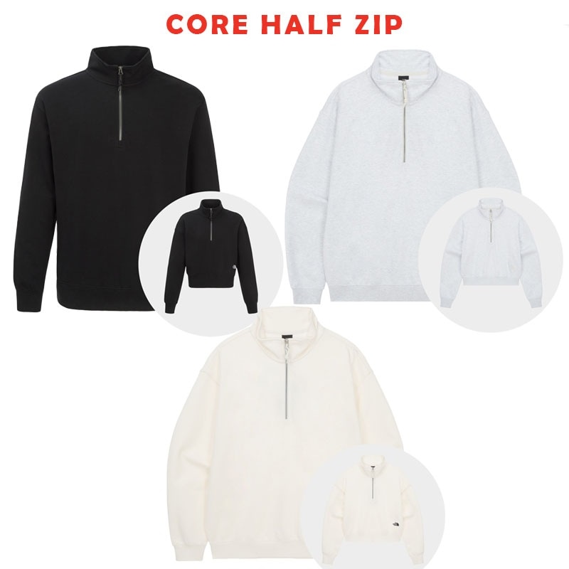 韓国正規品保証 関税負担なし NM5MR01A CORE HALF ZIPデイリー 基本 着装 男子 女子 人気 韓国 ファッション 男女共用 アウトドア