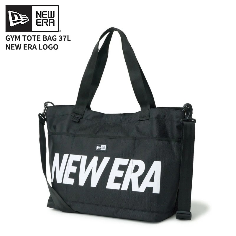 ニューエラ 大容量 トートバッグ NEW ERA ジムトート バッグ 37L NEW ERAロゴ ブラック 14750904