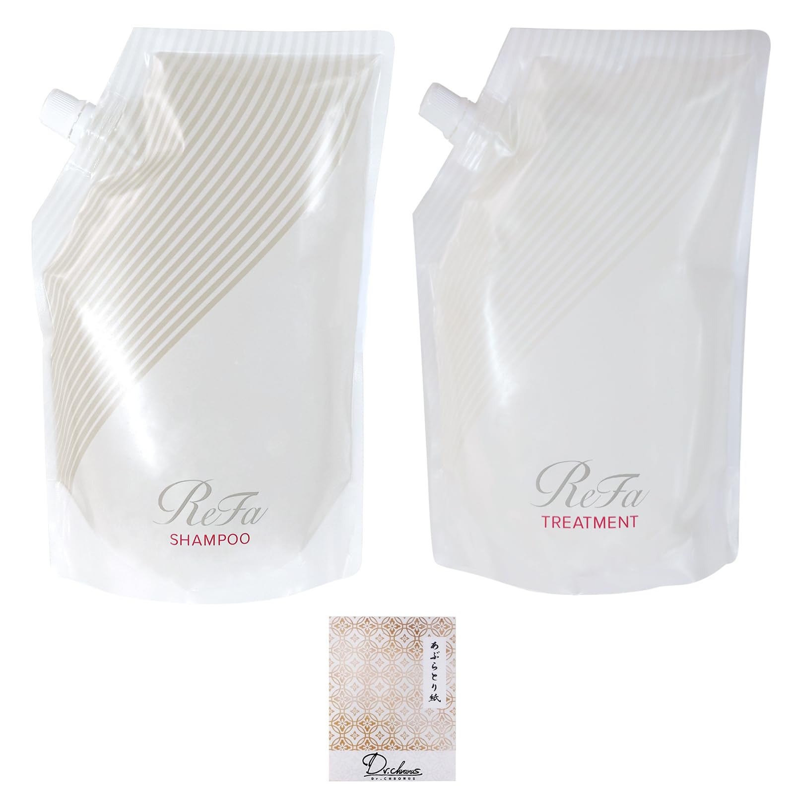 リファ ビューテック シャンプー トリートメント BEAUTECH SHAMPOO TREATMENT シャンプー&トリートメントセット 各1000ml オリジナルあぶらとり紙付き Dr.chronu