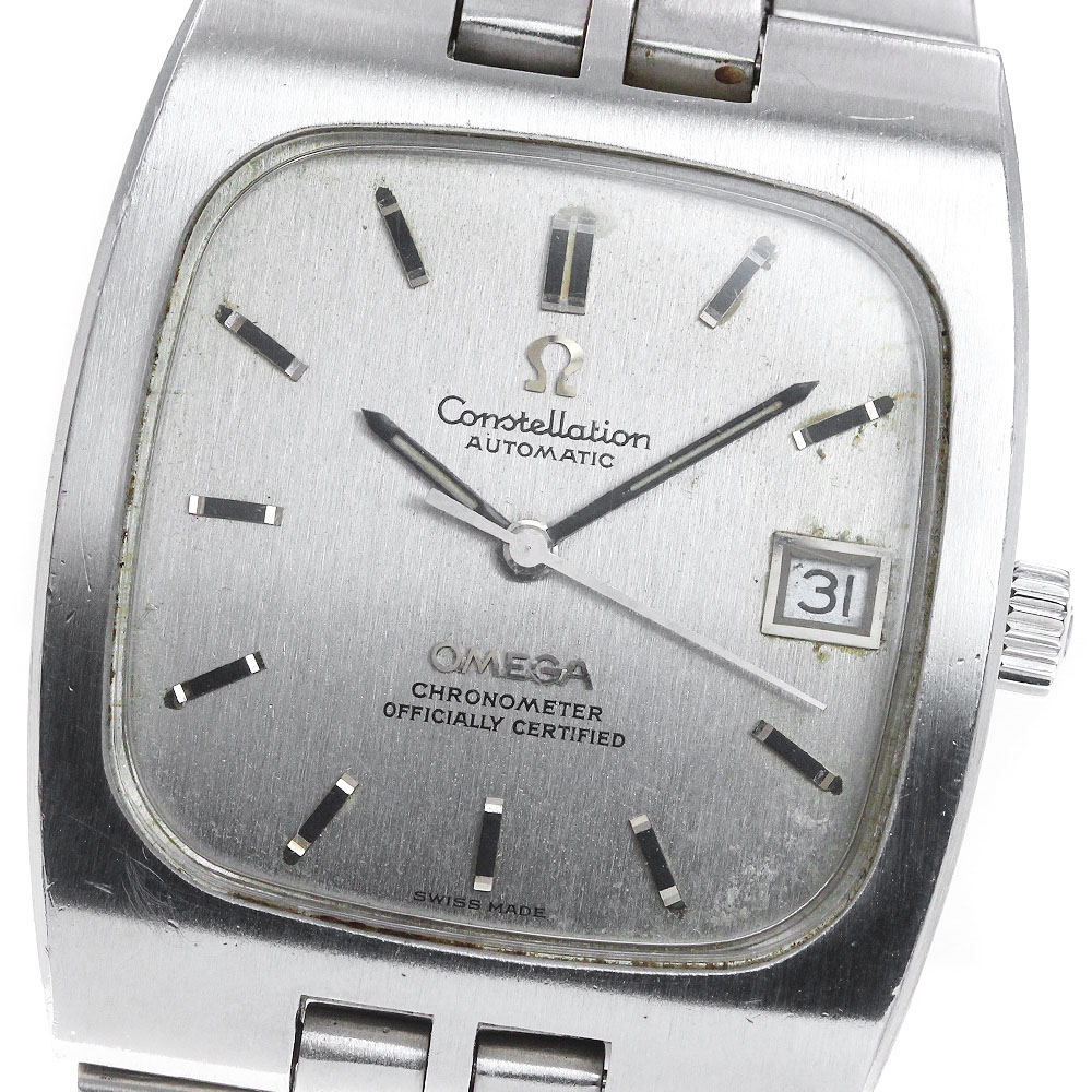 オメガ OMEGA コンステレーション デイト スクエア 自動巻き メンズ 
