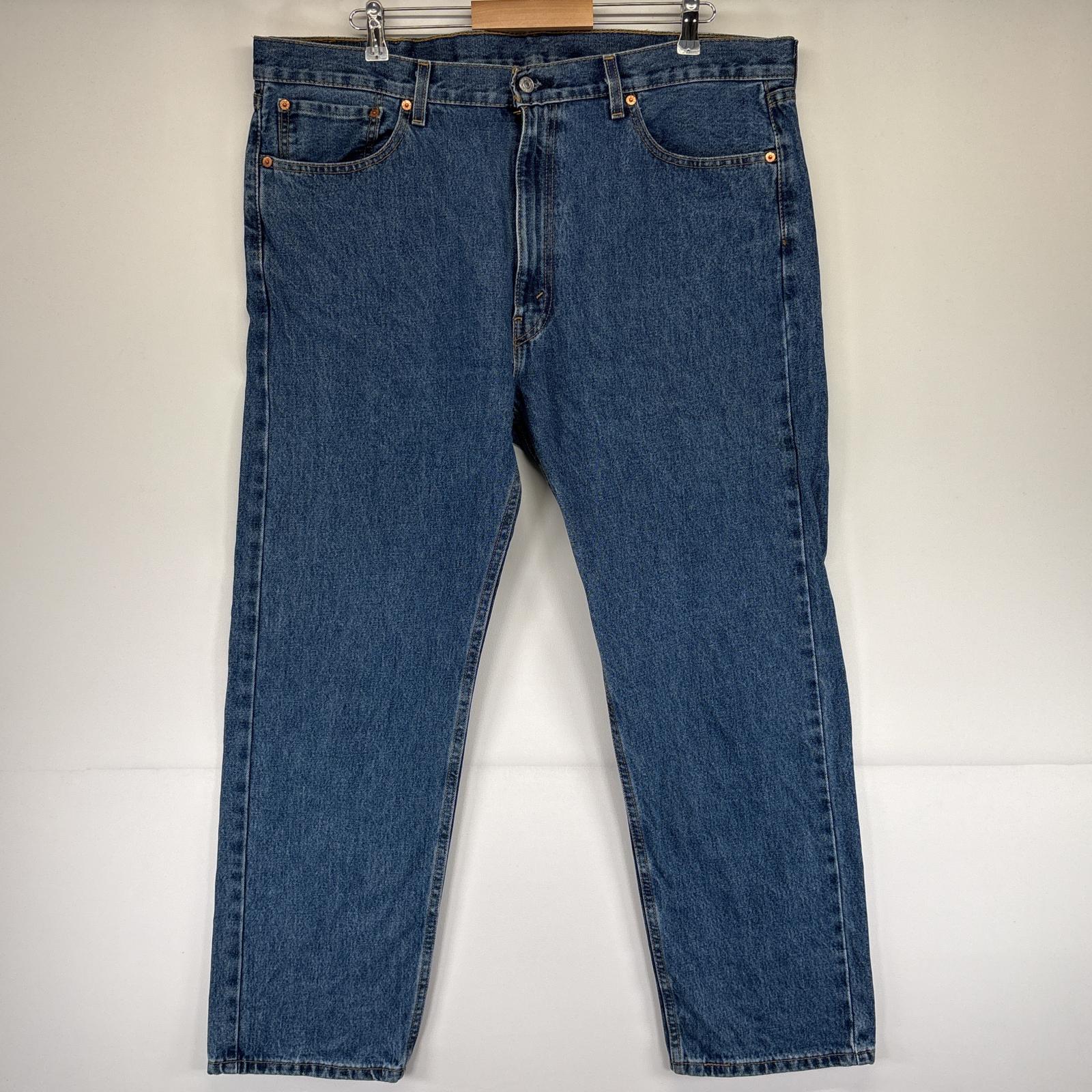 古着 デニムパンツ 505 ストレート 5ポケット ジーンズ ジーパン 大きいサイズ ジップフライ w40 L29 ブルー メンズ