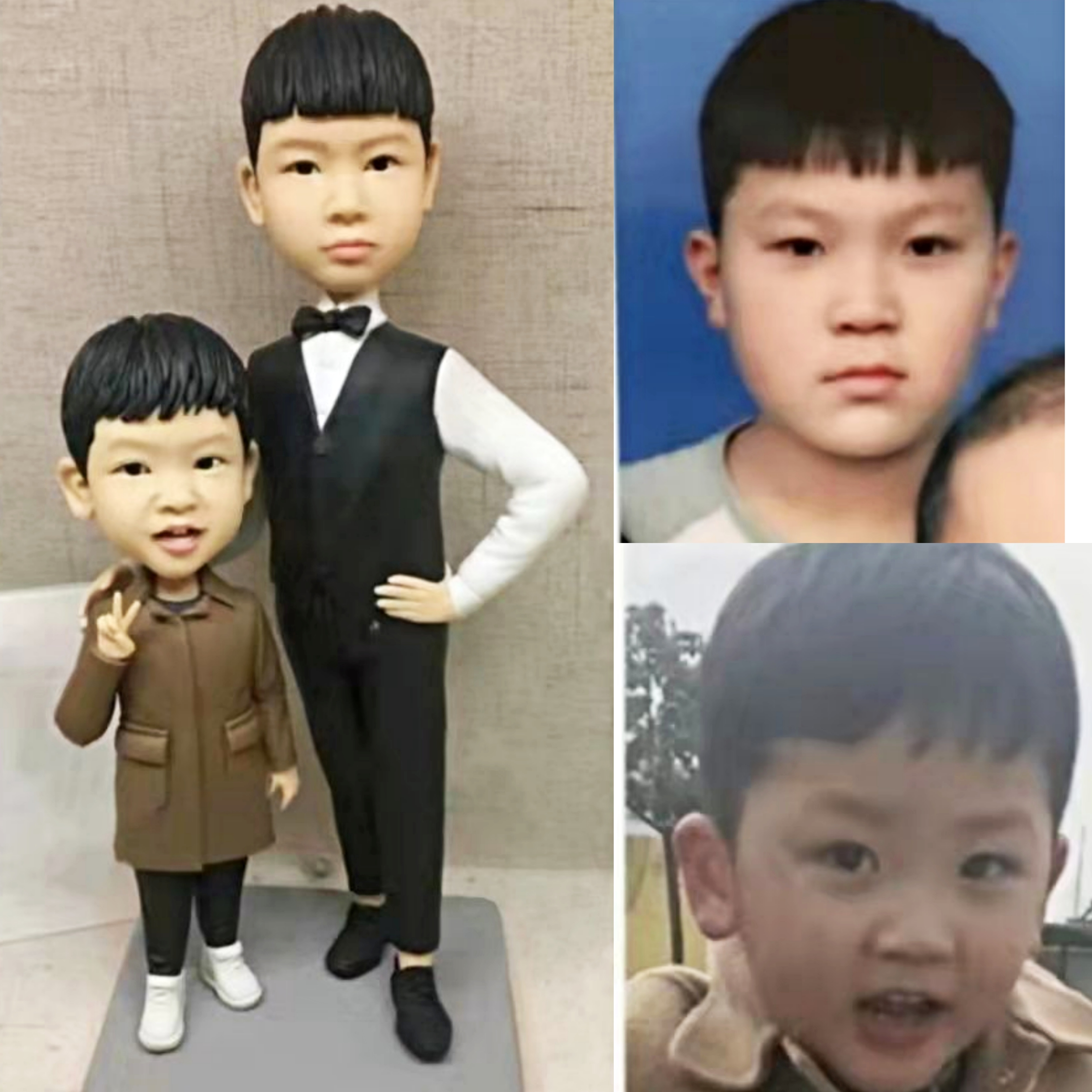 【オーダーメイド】3D肖像画 似顔絵 写真 人形 フィギュア 誕生日 ベビー 赤ちゃん キッズ 子供 幼児 出産祝い