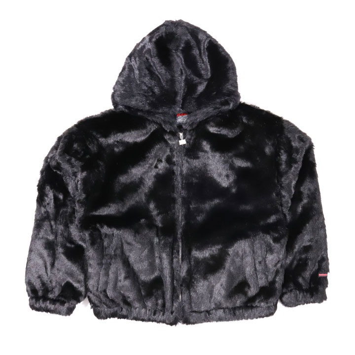 FUBU アウター 長袖 b系 フェイクファージャケット フード パーカー 筆記体 刺繍 ブルゾン メンズ 黒 大きいサイズ フブ 防寒着 おしゃれ 高級感 暖かい