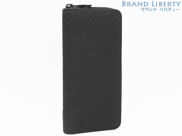 未使用 ルイヴィトン モノグラム トリヨン ジッピーウォレット ヴェルティカル ラウンドファスナー長財布 ブラック トリヨンレザー M69047